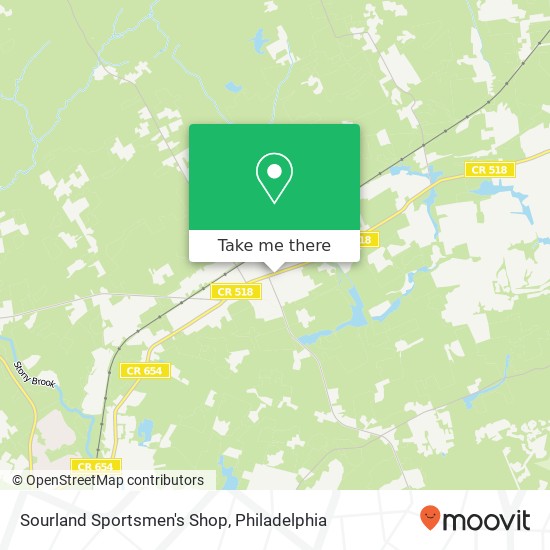 Mapa de Sourland Sportsmen's Shop
