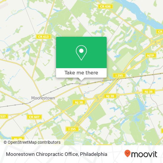 Mapa de Moorestown Chiropractic Office