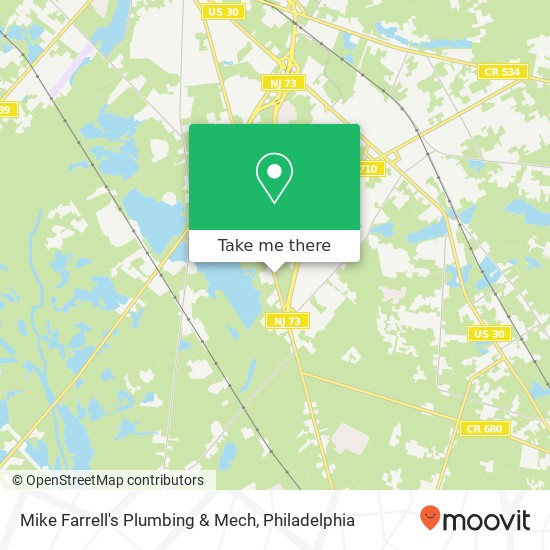Mapa de Mike Farrell's Plumbing & Mech
