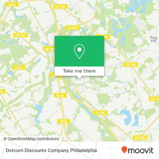Mapa de Dotcom Discounts Company