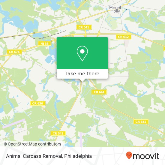 Animal Carcass Removal map