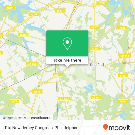 Mapa de Pta New Jersey Congress