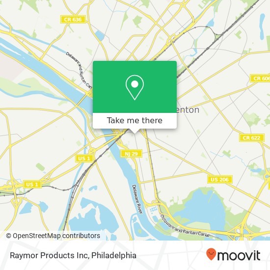 Raymor Products Inc map