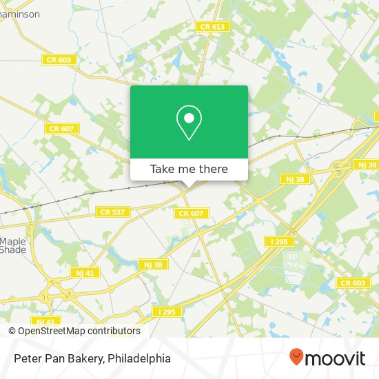 Mapa de Peter Pan Bakery
