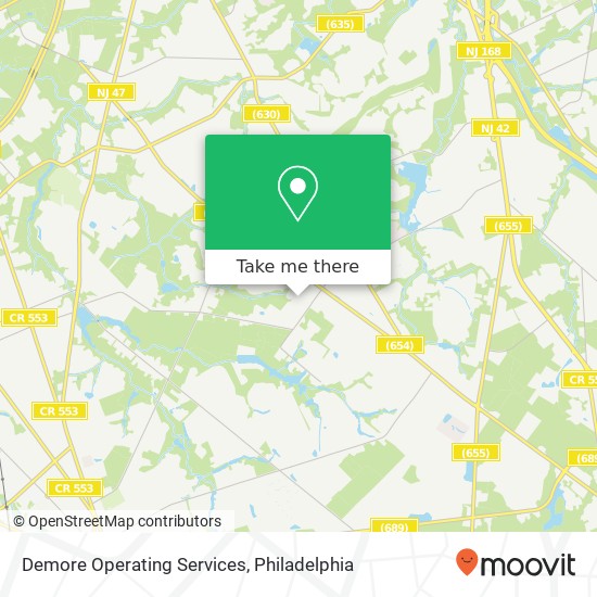 Mapa de Demore Operating Services