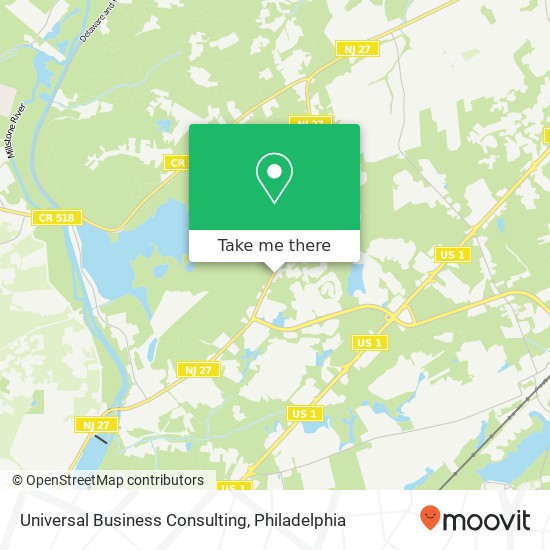 Universal Business Consulting map