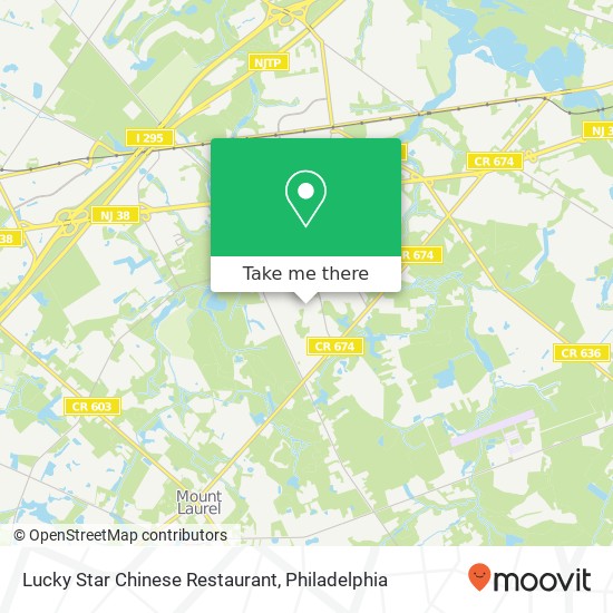 Mapa de Lucky Star Chinese Restaurant