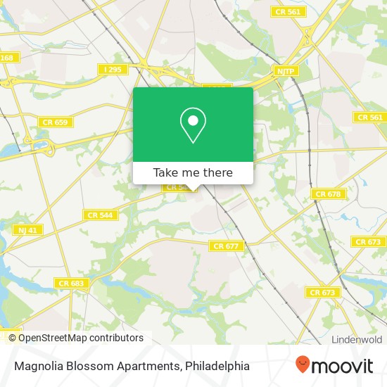 Mapa de Magnolia Blossom Apartments