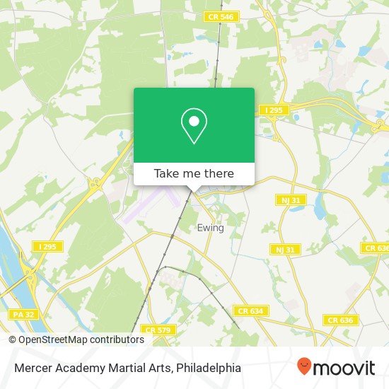 Mapa de Mercer Academy Martial Arts