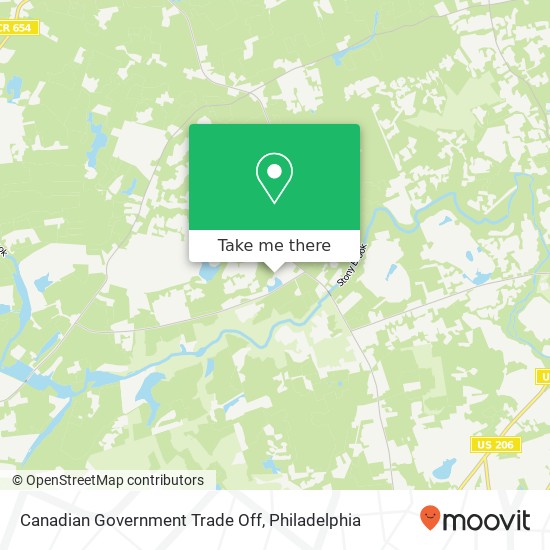 Canadian Government Trade Off map