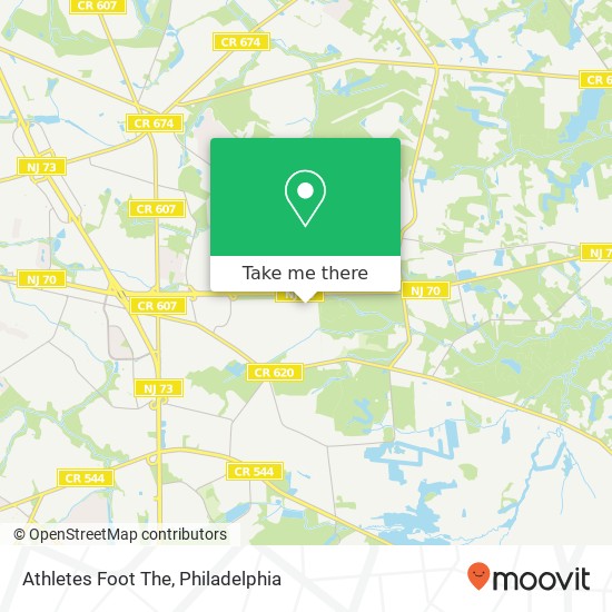 Mapa de Athletes Foot The