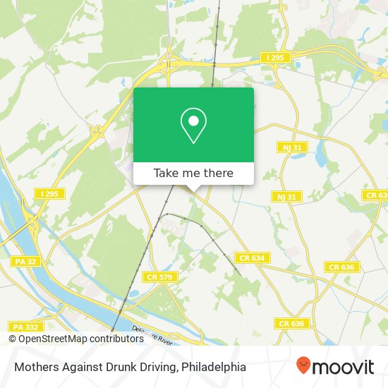 Mapa de Mothers Against Drunk Driving