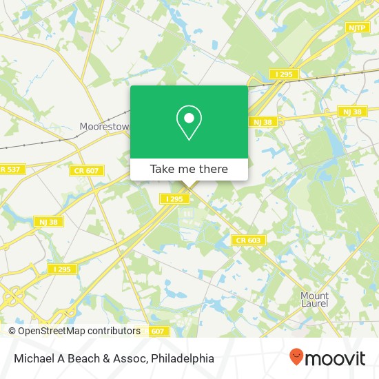 Michael A Beach & Assoc map