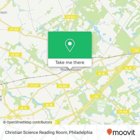 Christian Science Reading Room map