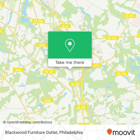 Blackwood Furniture Outlet map