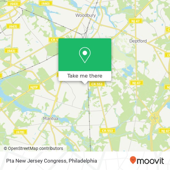 Mapa de Pta New Jersey Congress