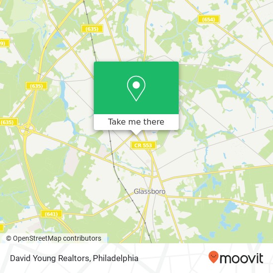 David Young Realtors map