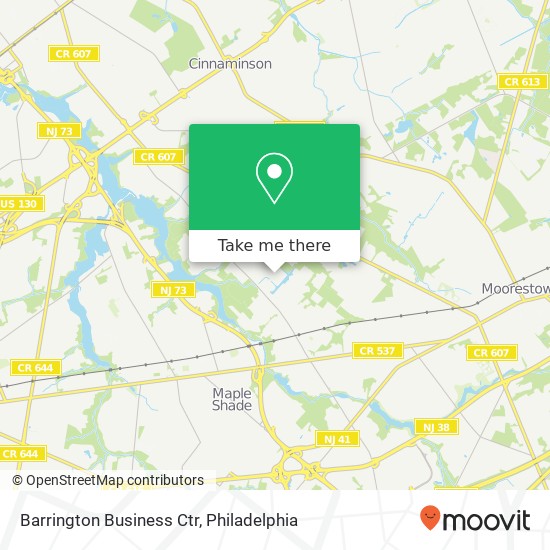 Barrington Business Ctr map