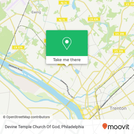 Devine Temple Church Of God map