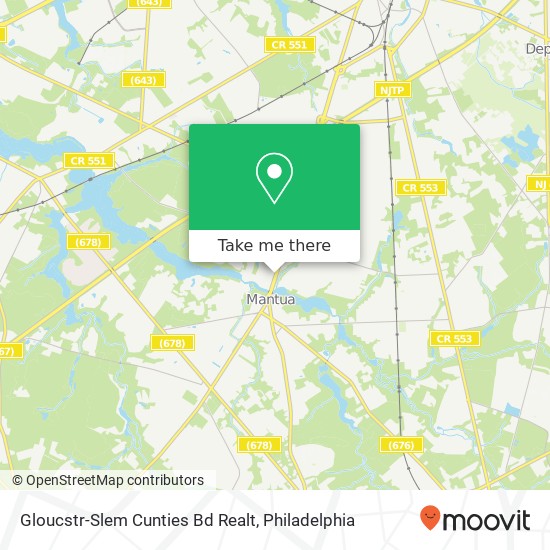 Gloucstr-Slem Cunties Bd Realt map