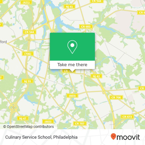 Mapa de Culinary Service School