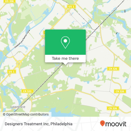 Designers Treatment Inc map