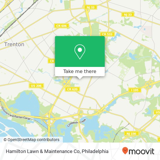 Hamilton Lawn & Maintenance Co map