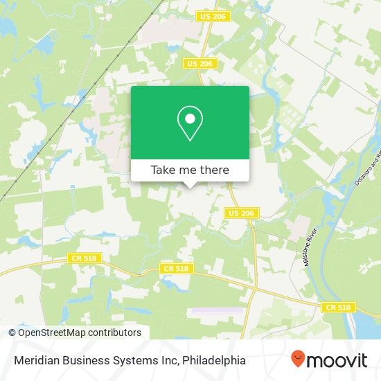 Meridian Business Systems Inc map