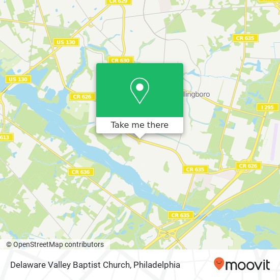 Mapa de Delaware Valley Baptist Church