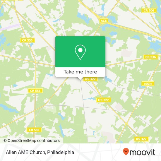 Mapa de Allen AME Church