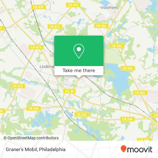 Graner's Mobil map