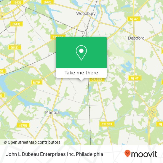Mapa de John L Dubeau Enterprises Inc