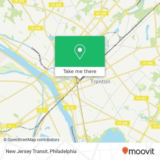 New Jersey Transit map