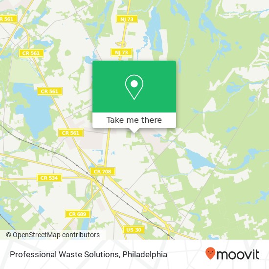 Professional Waste Solutions map