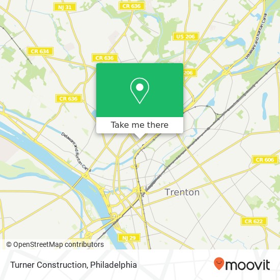 Mapa de Turner Construction