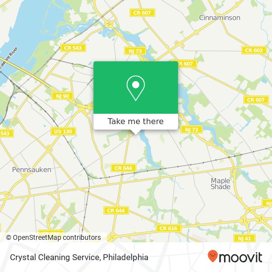 Mapa de Crystal Cleaning Service