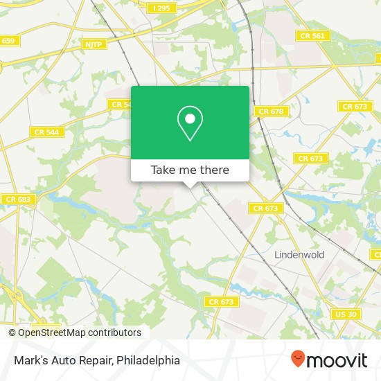 Mark's Auto Repair map
