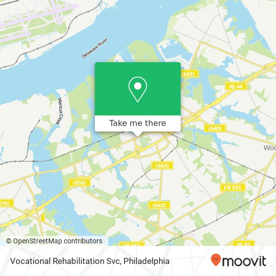 Vocational Rehabilitation Svc map