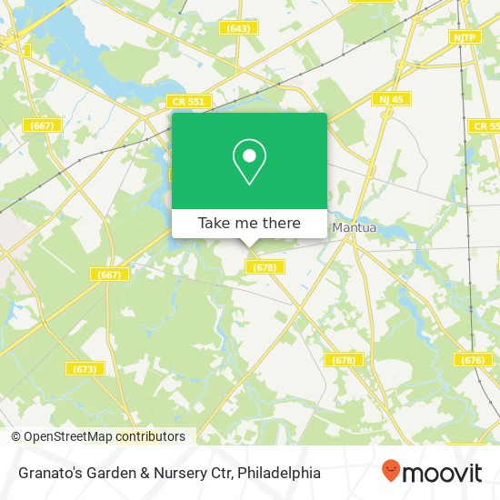 Granato's Garden & Nursery Ctr map