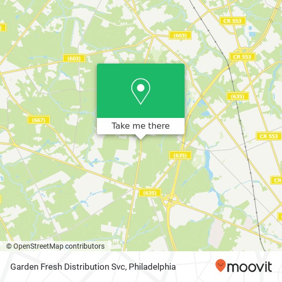Mapa de Garden Fresh Distribution Svc