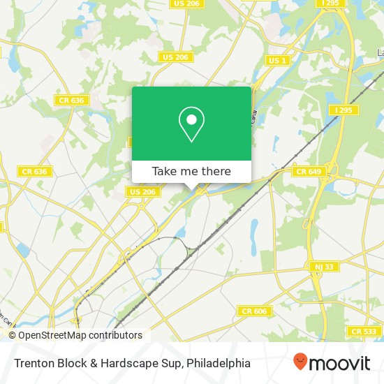 Mapa de Trenton Block & Hardscape Sup