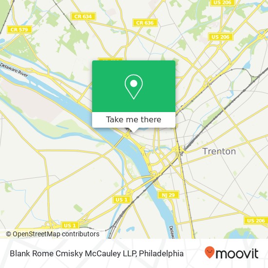 Blank Rome Cmisky McCauley LLP map