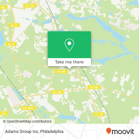 Adams Group Inc map