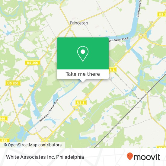 White Associates Inc map