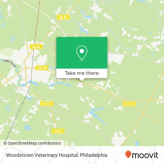 Woodstown Veterinary Hospital map
