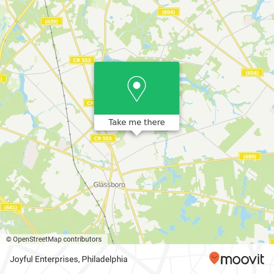 Mapa de Joyful Enterprises