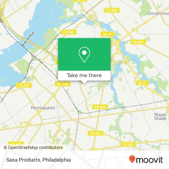 Sasa Products map