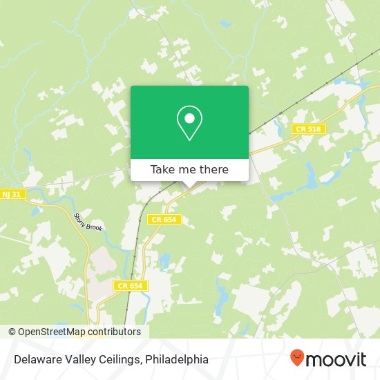 Delaware Valley Ceilings map