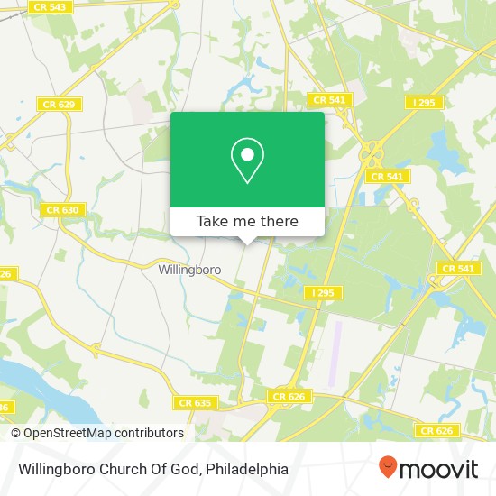 Willingboro Church Of God map
