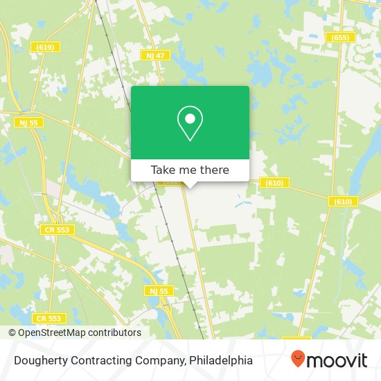 Dougherty Contracting Company map